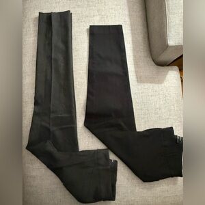 Set of 2 Size Petite 6 Pull-Up Pants Dark Grey & Black